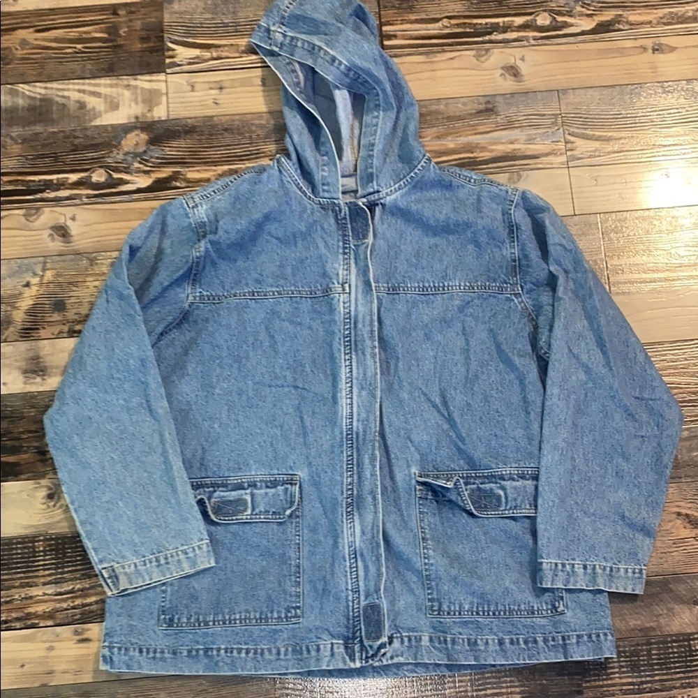 Vintage Blassport denim zip up jacket size 1X